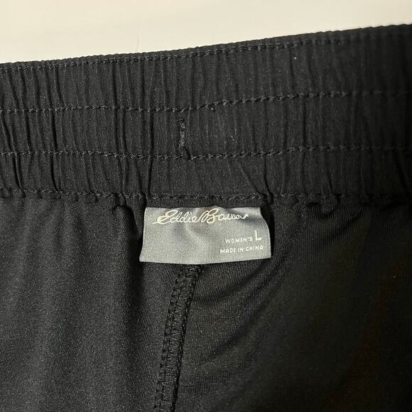 Eddie Bauer Tulip Hem Skort Golf Skirt Black Size Large UPF 50 Sun Bike Short - Picture 4 of 12